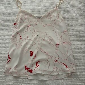 Babaton cami white with print